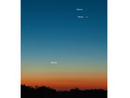 Saturn, Venus und Merkur am Morgen des 14.10.2009