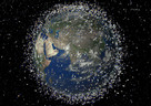 ESA simulated the space junk in the equator region.