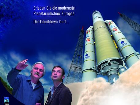 Das Poster zum neuen ESA-Planetariumsprogramm "Augen im All - Vorstoß ins unsichtbare Universum"