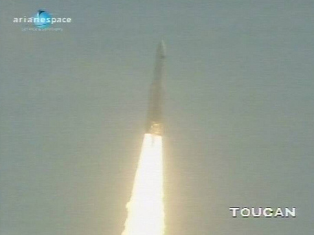 Picture of the successful start of Herschel and Planck