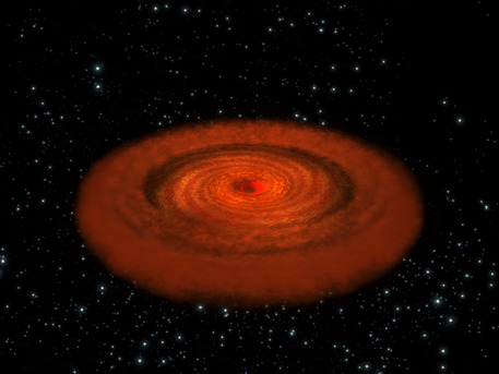 Illustration of a supermassive black hole at the centre of a galaxy. Using new data from ESA’s XMM-Newton spaceborne observatory, astronomers have probed closer than ever to a supermassive black hole lying deep at the core of a distant active galaxy.