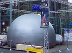 Auch im Sony-Center in Berlin war das Mobilplanetarium aus Zeulenroda bereits zu Gast.