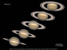 Since Saturn's axis is tilted as it orbits the sun, Saturn has seasons, like those of planet Earth -- but each of Saturn's seasons last for over seven years. The Hubble Space Telescope took the above sequence of images about a year apart. Starting on the left in 1996 and ending on the right in 2000. 