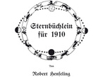 Die Titelseite im "Sternbüchlein 1910"