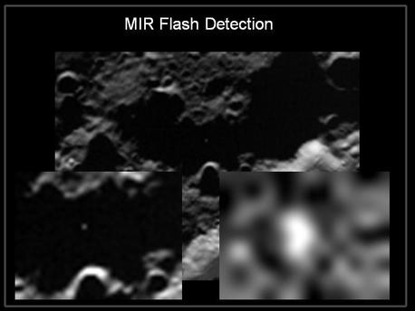 The LCROSS mid-infrared (MIR) Camera detected a sodium flash at Centaur Impact.