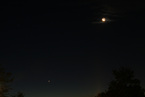 Saturn, Venus und Mond am Morgen des 15.10.2009