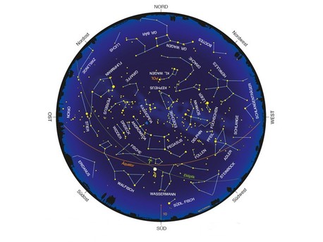 Sternenhimmel im Oktober Himmelsanblick zur Monatsmitte um 22 Uhr