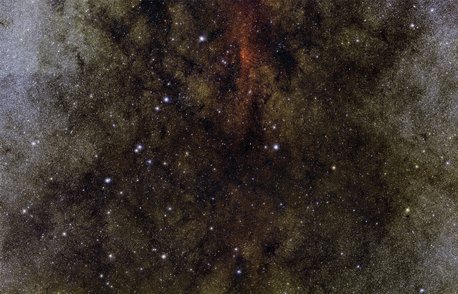 Blick ins staubige Herz unserer Milchstraße im Sternbild Schütze.