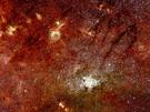 Infrared View of the Galaxy  
(c)  Hubble: NASA, ESA, and Q.D. Wang (University of Massachusetts, Amherst); Spitzer: NASA, Jet Propulsion Laboratory, and S. Stolovy (Spitzer Science Center/Caltech)
