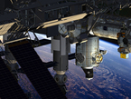 Die Grafik zeigt die Beobachtungskuppel Cupola und den Verbindungsknoten Tranquility nach der Montage auf der Internationalen Raumstation ISS.

Am 7. Februar 2010 starteten Cupola und Tranquility, um an der ISS montiert zu werden.