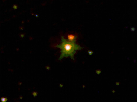 Spitzer + UKIDSS mittleren Infrarot-Bild 