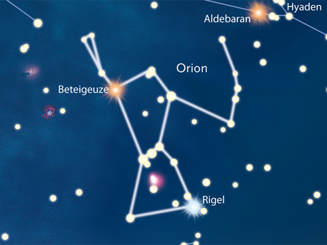 Globe at night -- zählen Sie die im Sternbild Orion sichtbaren Sterne
