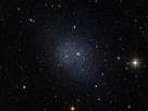 The Fornax dwarf galaxy is one of our Milky Way’s neighboring dwarf galaxies. The Milky Way is, like all large galaxies, thought to have formed from smaller galaxies in the early days of the Universe. These small galaxies should also contain many very old stars, just as the Milky Way does, and a team of astronomers has now shown that this is indeed the case. This image was composed from data from the Digitized Sky Survey 2.