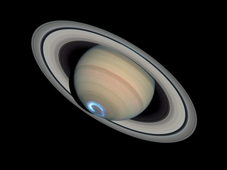 Polarlicht auf dem Saturn