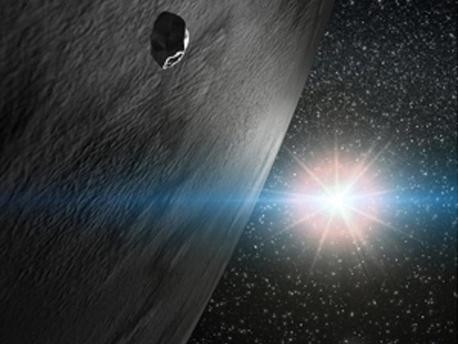 Ein Künstler Vorstellung von Asteroid Themis.