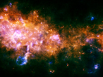 Gestación y nacimiento de estrellas en la Vía Láctea.