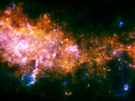 Gestación y nacimiento de estrellas en la Vía Láctea.