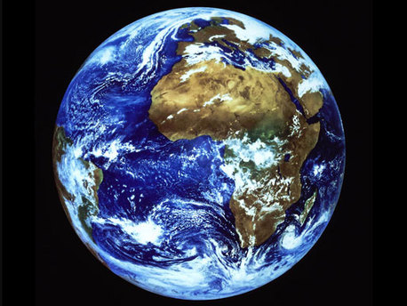 Die Erde vom Weltraum aus fotografiert.
