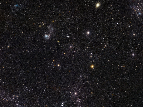 Detailreiche Ansicht eines Teils der Großen Magellanschen Wolke