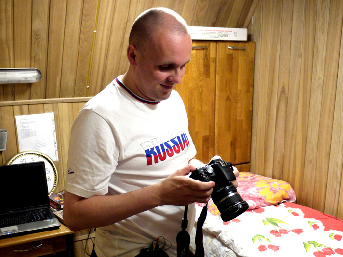 Alexey prueba su cámara Alexey prueba su cámara