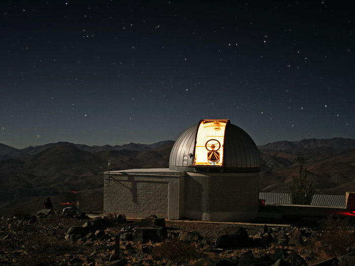 El telescopio TRAPPIST en La Silla