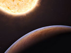 Diese künstlerische Darstellung zeigt den Exoplaneten HIP 13044 b.