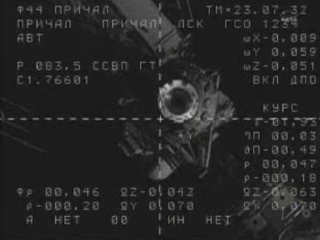 La Estación Espacial vista desde la Soyuz TMA-20 durante la aproximación final