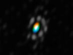 This image was created from the first combined image and motion measurements from the AMBER instrument on the Very Large Telescope Interferometer (VLTI) at ESO’s Paranal Observatory in Chile. It shows the mysterious disc of material around the brilliant supergiant star HD 62623. The picture has been colour coded to show the velocities of the material in the disc: blue indicates that the material is coming towards us, and red that it is receding.