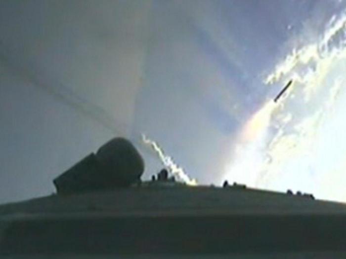 Separation der Booster am 16. Februar 2011.