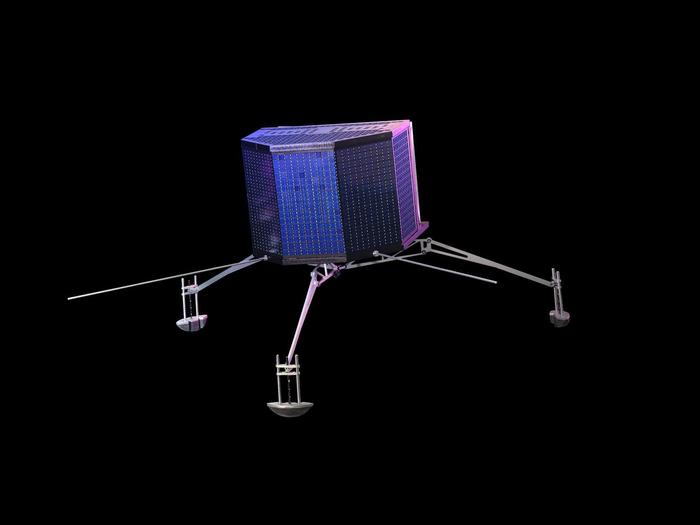 The Rosetta lander will be released onto Comet 67P/Churyumov-Gerasimenko. It will make the most detailed analysis ever made of a comet's icy nucleus and surface.