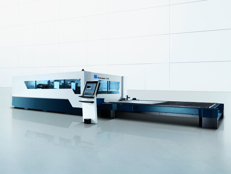 German company Trumpf’s laser cutting machine for tool manufacturing. 