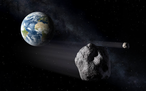 Ein die Erde passierender Asteroid. (c) ESA - P. Carril