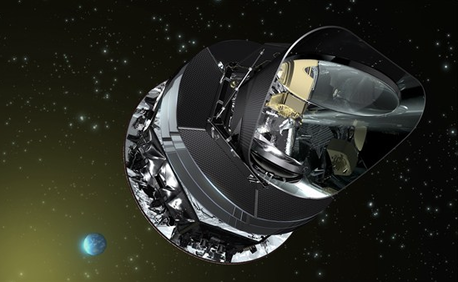 Künstlerische Ansicht vom Weltraumteleskop Planck. Quelle: DLR