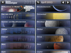 Kosmos Himmelsjahr App Die Menüsteuerung