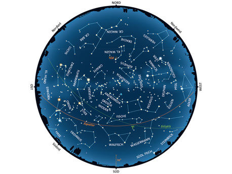 Sternenhimmel November Der Sternenhimmel am 15. November um 22 Uhr MEZ