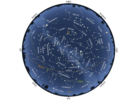 Sternenhimmel September 2015 Der Sternenhimmel am 15. September um 22 Uhr MEZ