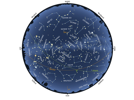 Sternenhimmel November 2015 Der Sternenhimmel am 15. November um 22 Uhr MEZ