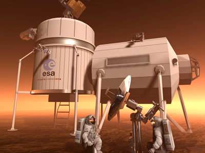 Künftige Marsmissionen der ESA werden auf künstliche Habitate auf dem Roten Planeten angewiesen sein
