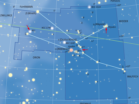 Das Sternbild Stier Das Sternbild Stier