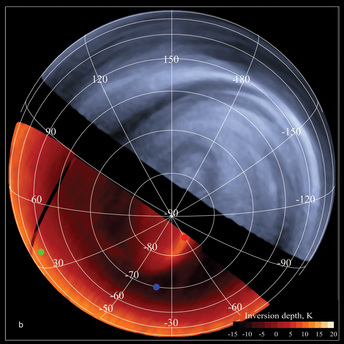 Die Venus in ultravioletem Licht und mit Infrarotstrahlung