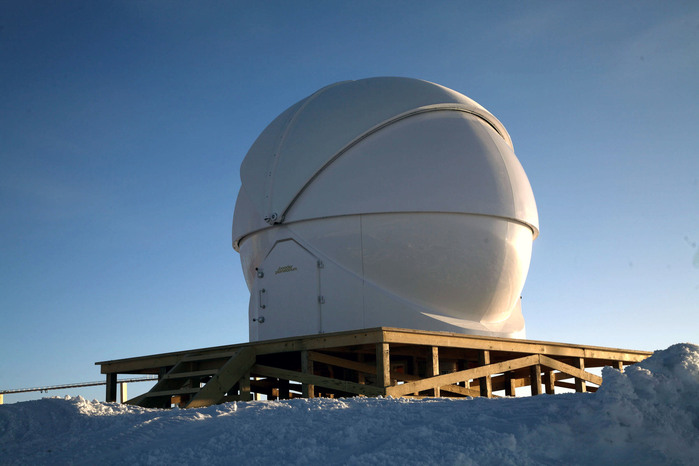Die fertige Kuppel am südlichsten aller Kontinente.