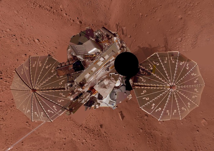 Die Sonde Phönix auf dem Mars: Selbstporträt