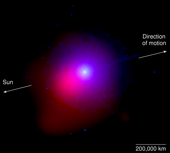 At the time of the observation, the comet was 99.5 million miles from Earth and 115.3 million miles from the sun.