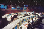 Blick in den Hauptkontrollraum des ESOC in Darmstadt